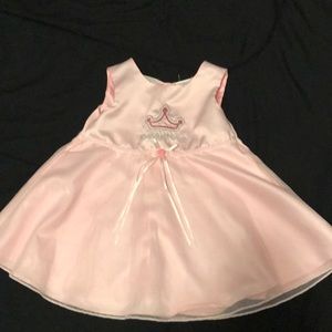 Girls birthday princess dress size 12 month pink